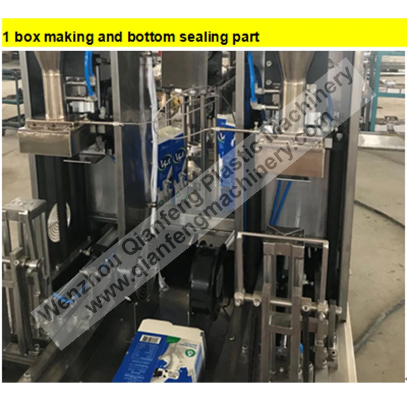 Gable Top Carton Forming Filling Package Machine for Beverage Water Drinking Milk Juice