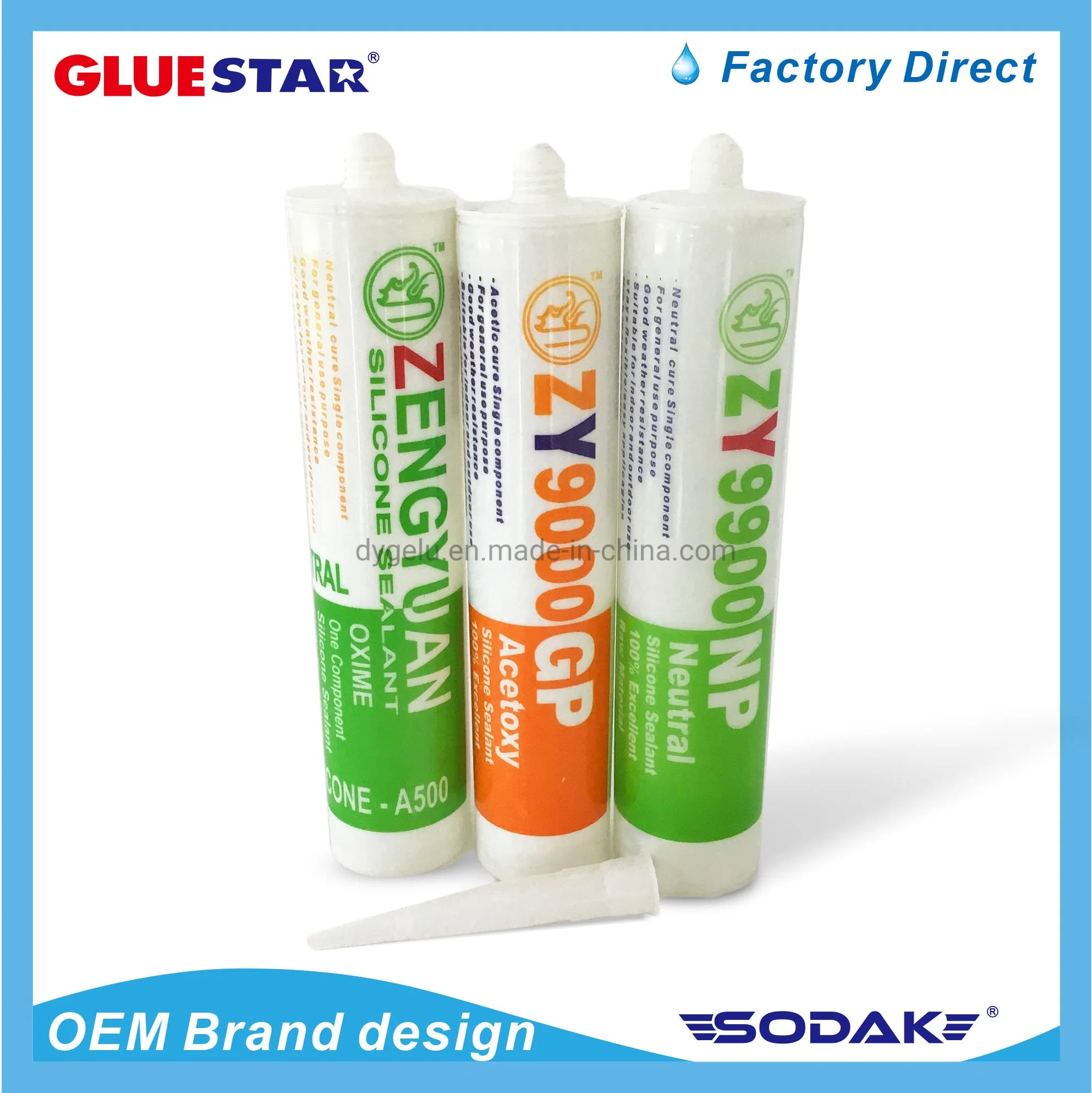 Water-Base Acid Acetic Acrylic Silicone Sealant Paintable Anti-Fungs Silicone Sealant Silicone Rubber