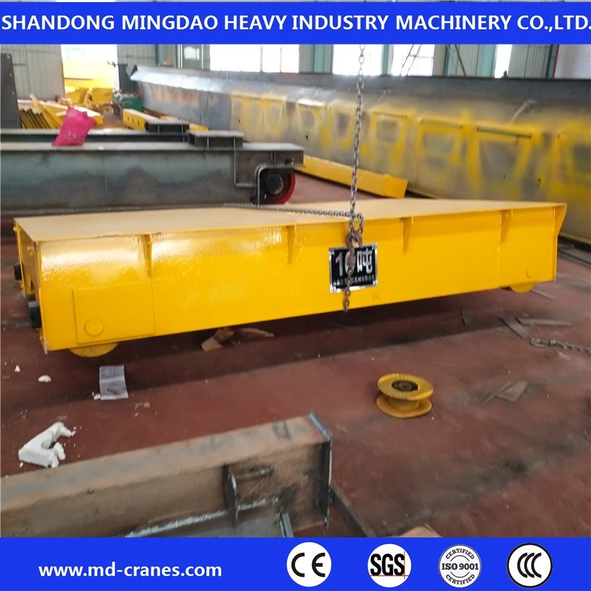 Metal Industry Using Electric Railway Coil Transfer Trolley with V-Deck