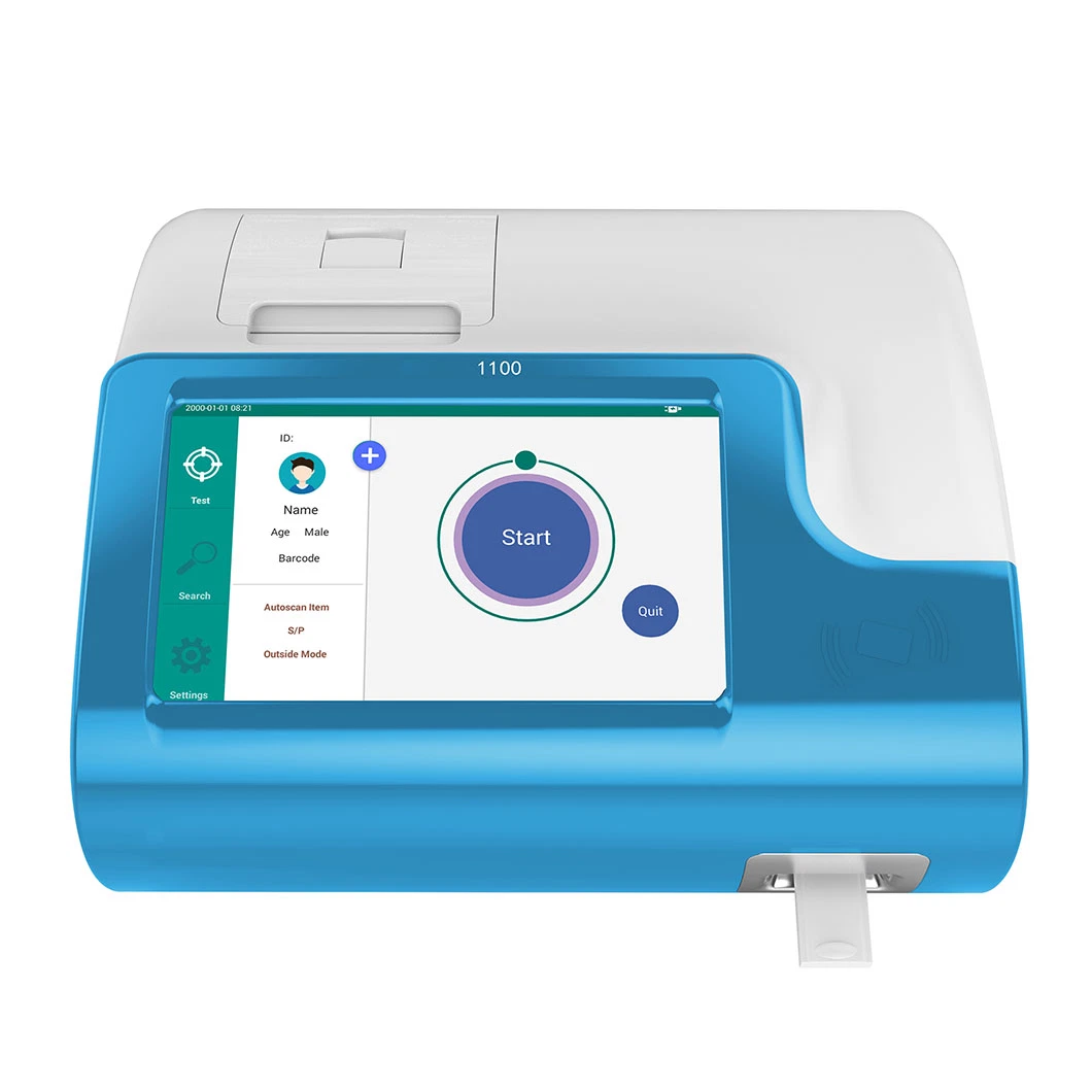 Hospital Lab Equipment Handheld Mini Poct Fluorescence Immunofluorescence Analyzer