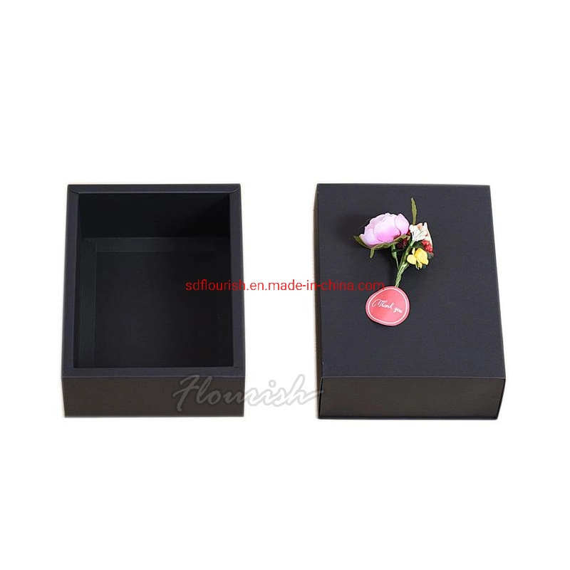 Romantic Small Folding Single Color Drawer Type Kraft Gift Paper Box