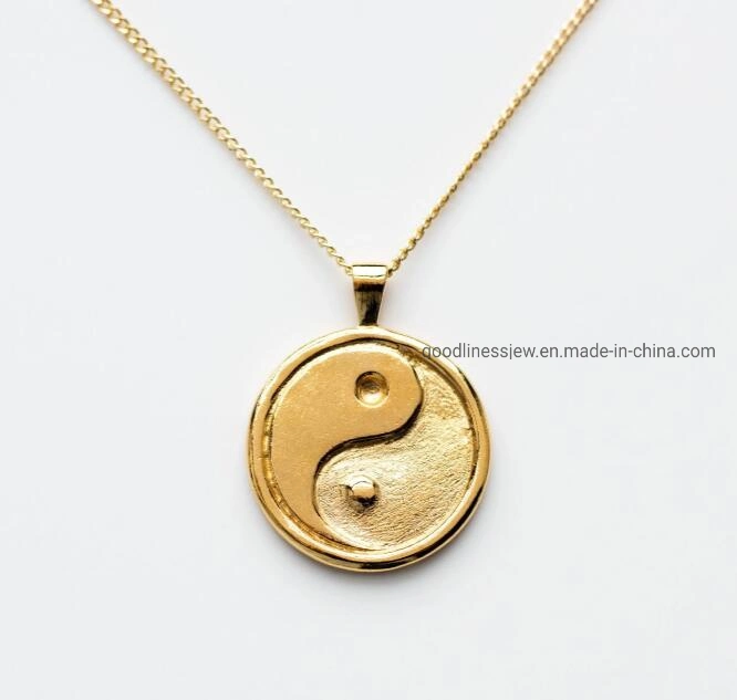 Fashion Jewelry 925 Sterling Silver or Brass Jewelry China Eight-Diagram Pendant and Necklace