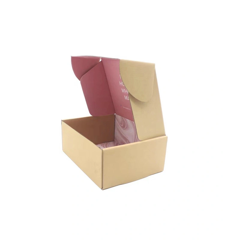 2020 New Custom Packaging Corrugated Paper Shipping Box Cardboard Mailer Boxes Printing Logo for Clothes Shoes Food Candy