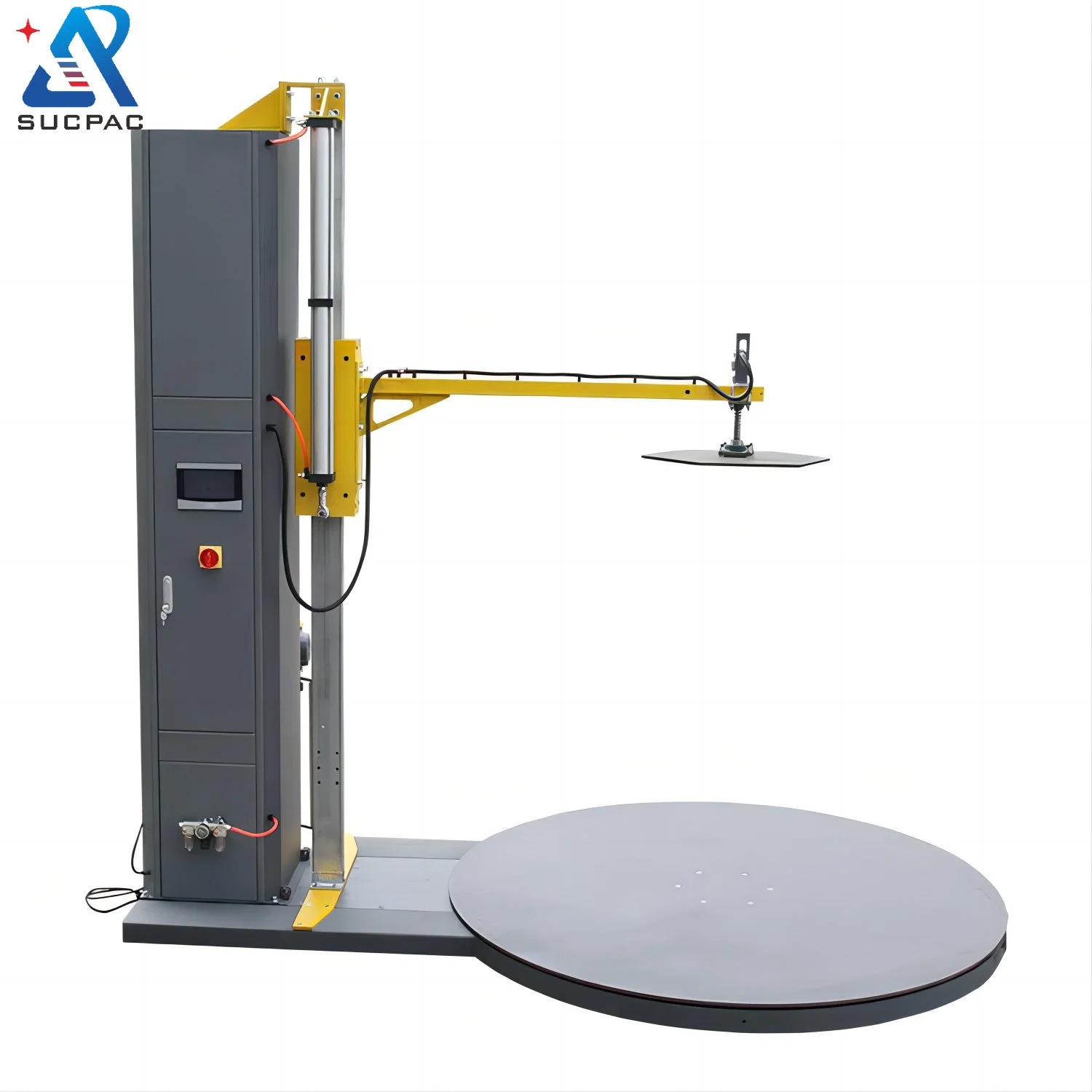 Top Pressing Cargo Logistic Pallet Wrapper Packing Machine Stretch Wrapping Machine