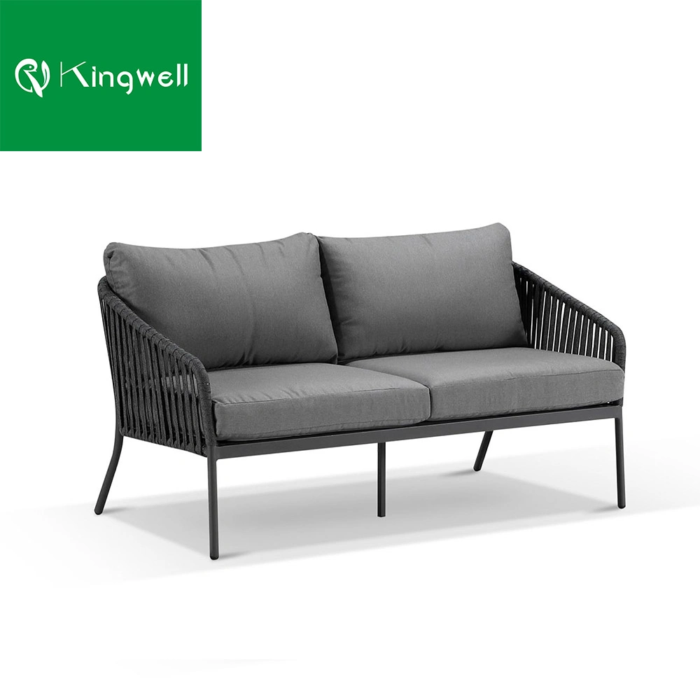 Moderne Chinesische Garten Aluminium Maßgeschneiderte Freizeit Seil Outdoor-Sofa-Möbel Für das Hotel