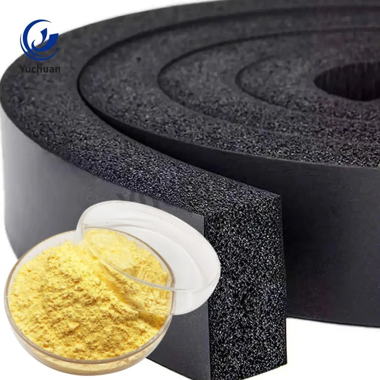 Alta temperatura PU PVC cuero espuma agente soplado polvo amarillo Azodicarbonamida