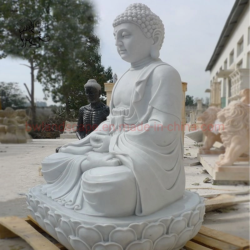 Blve Large Outdoor Guan Yin Statue Stone Giant Sculpture Marble Buddha Statues