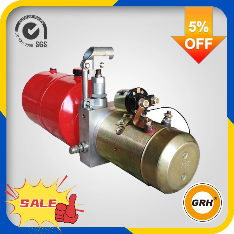DC 12V Double Acting Hydraulic Power Unit for Fork Lift Horizontal Mini Electric