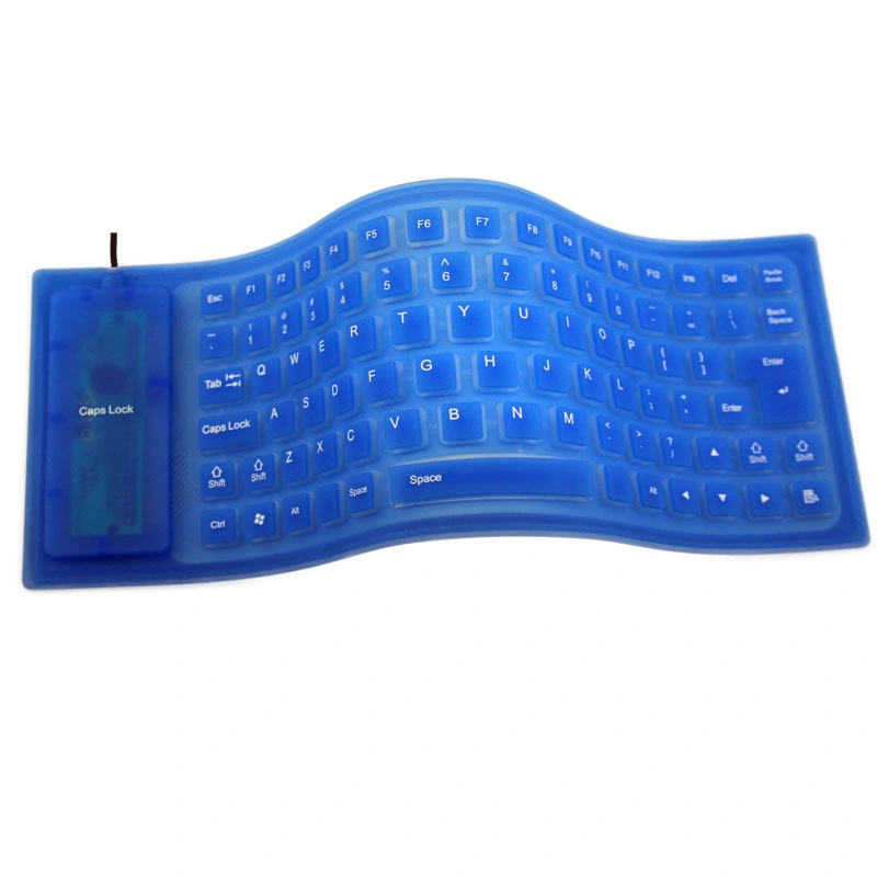 Amazon Wasserdichte Soft Silikon Gummi USB verkabelte faltbare Tastatur