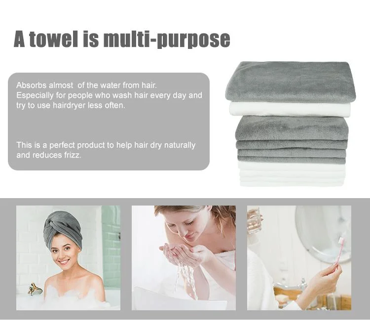 Wholesale/Supplier Microfiber Hair Quick-Dry Shower Turban Towel for Women