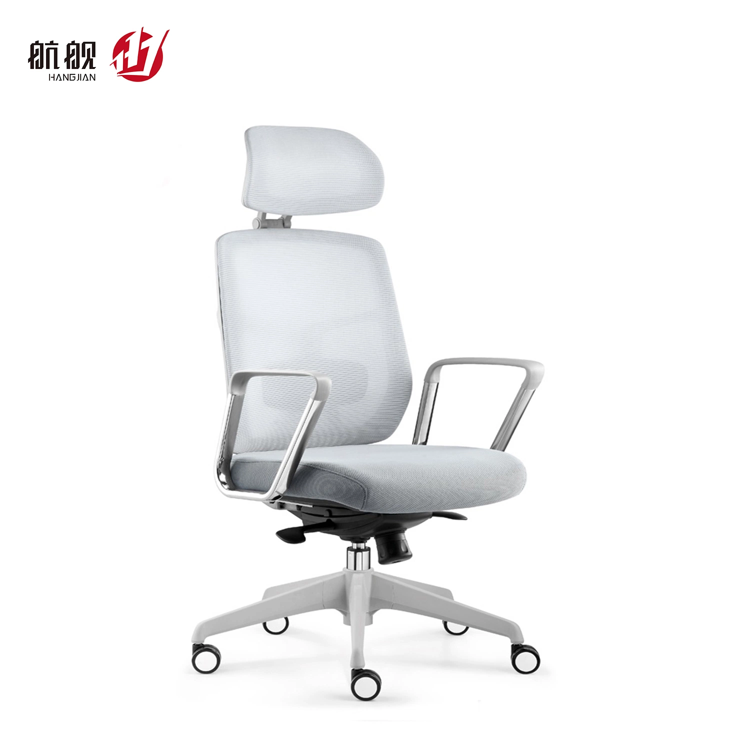 Simple Mesh Computer Fixed Plastic Armrest Ergonomic Swivel Office Chair Wholesale/Supplier