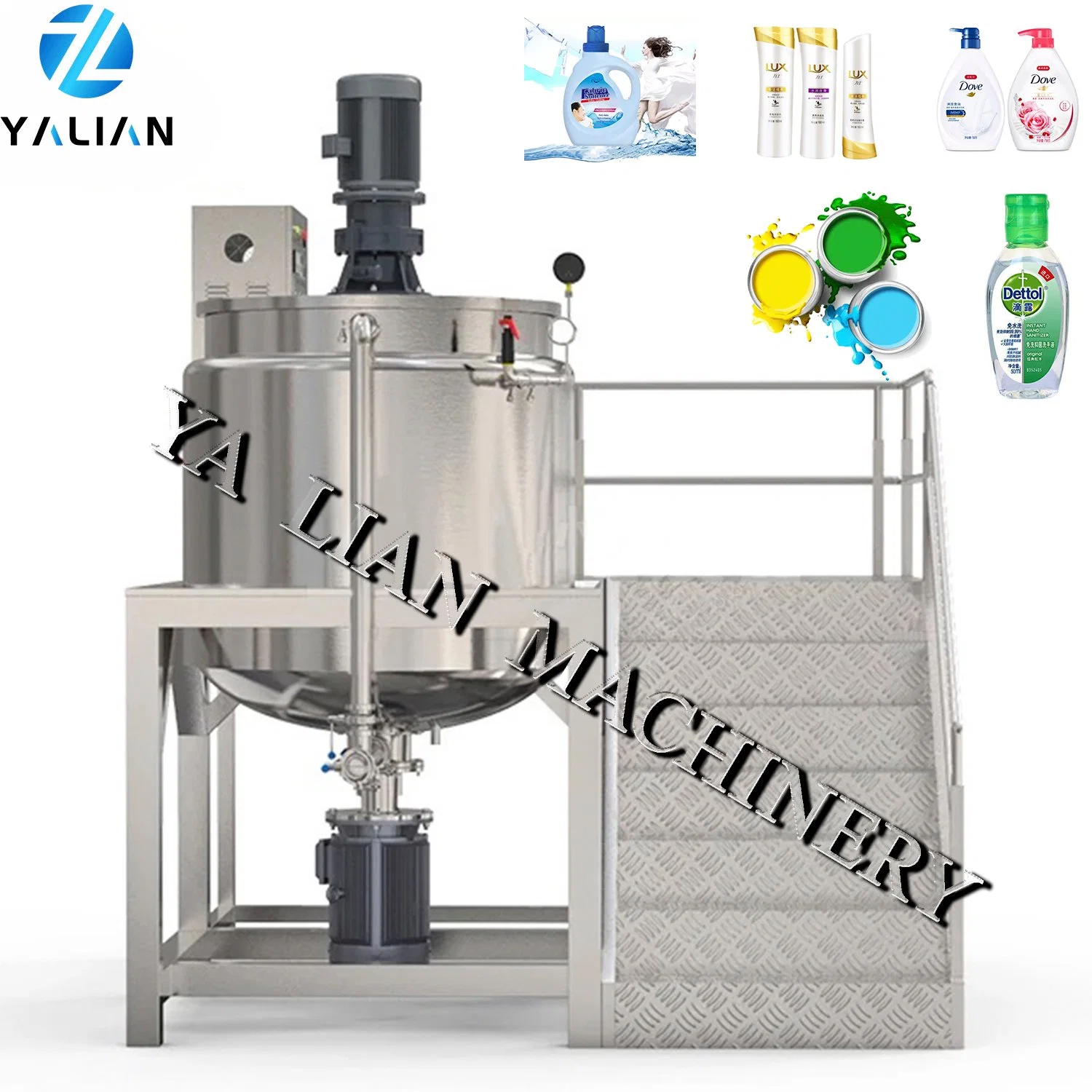 Hot Sale Liquid Soap Shampoo Conditioner Mixing Equipment with High Shear Homogenizer