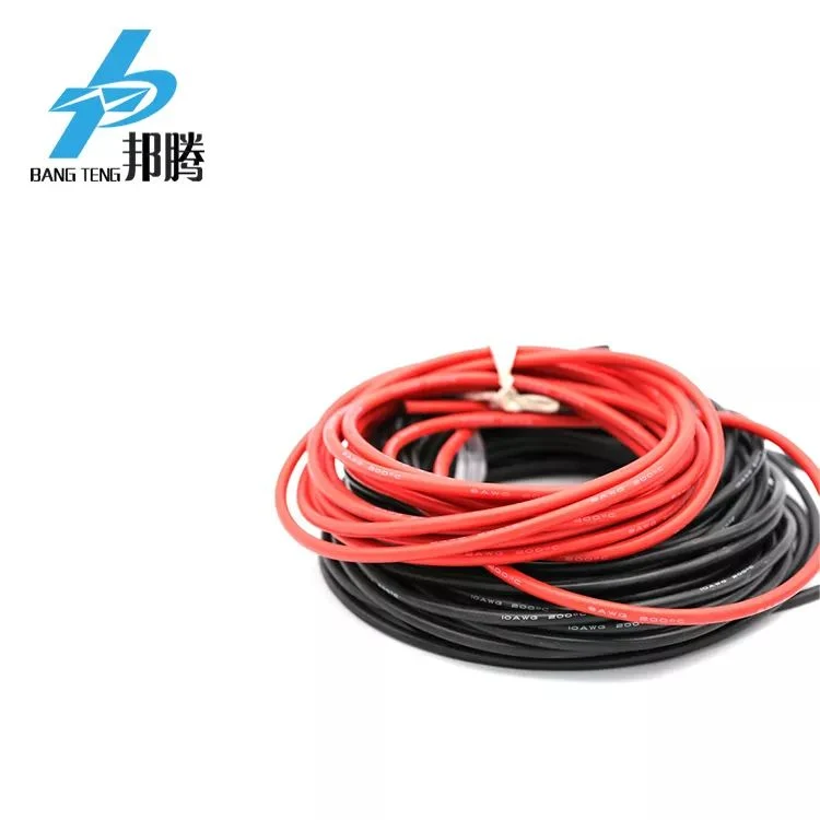 High Flexible Red Black Silicon Rubber Wire Gauge 24 AWG Insulated Silicon Wire High Temperature Multi-Color Silicone Wire