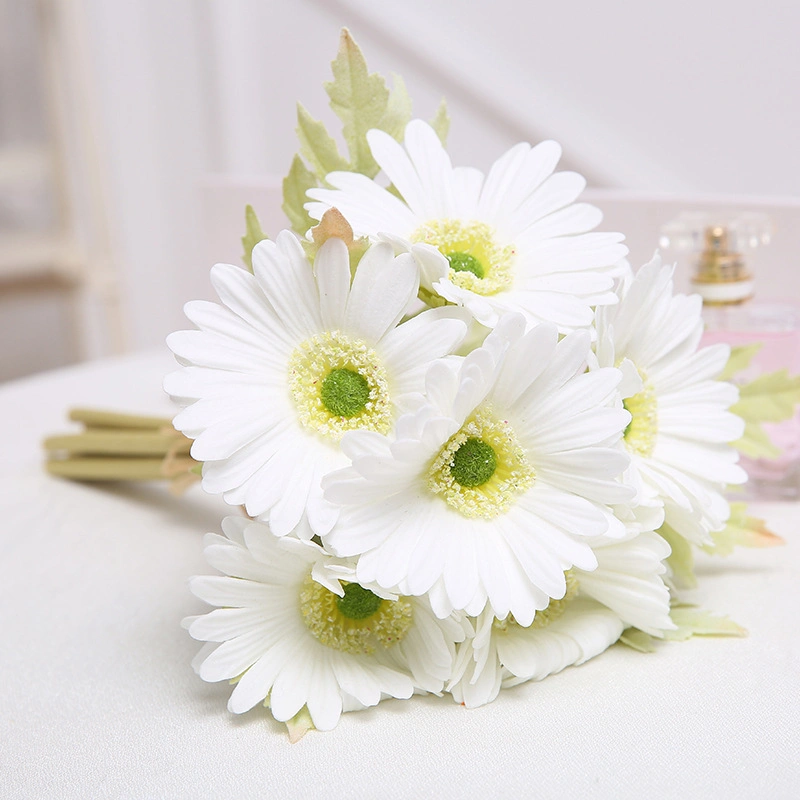 Wedding Deco Bridal Artificial Silk Real Touch African Daisy Gerbera Bundle