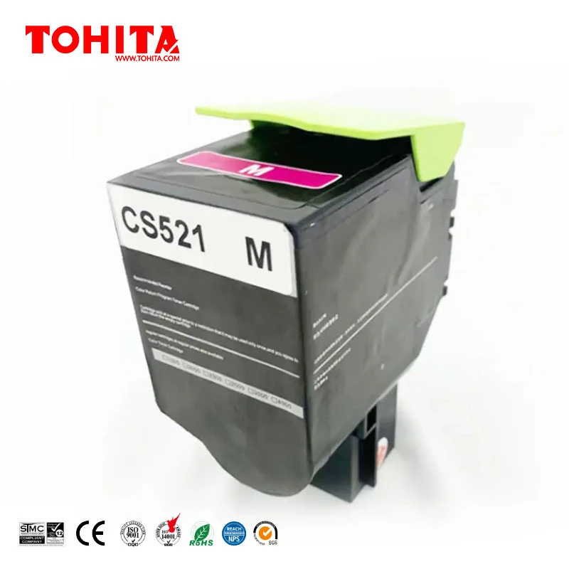 Cartouche de toner 78C50K0 78c50c0 78C50M0 78C50Y0 à Lexmark CX622 CS421 CS521 CX625 CX522 CS622 622 421 521 625 de toner 522 Tohita