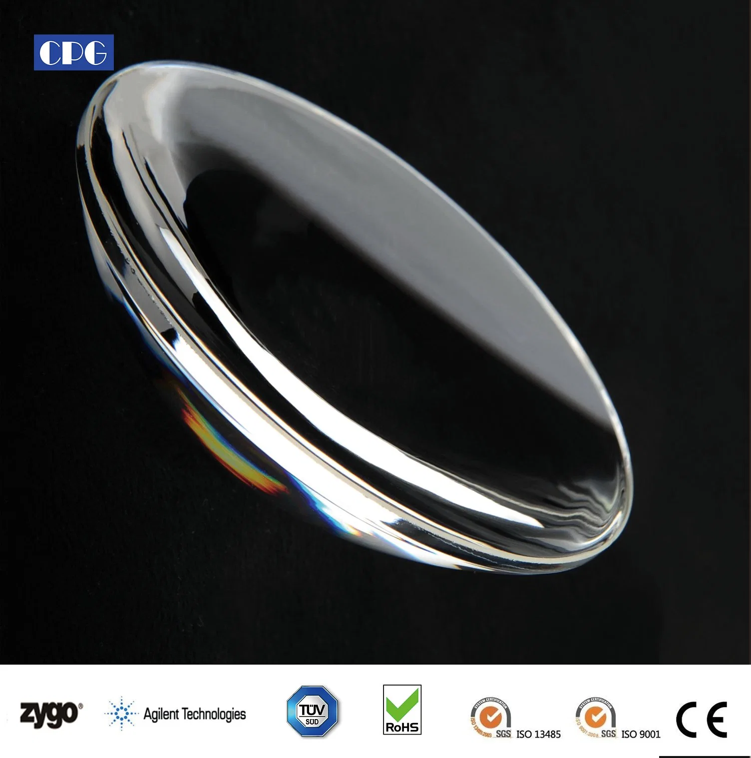 Dia76.2mm UV Fused Silica Polished Optical Spherical Lens