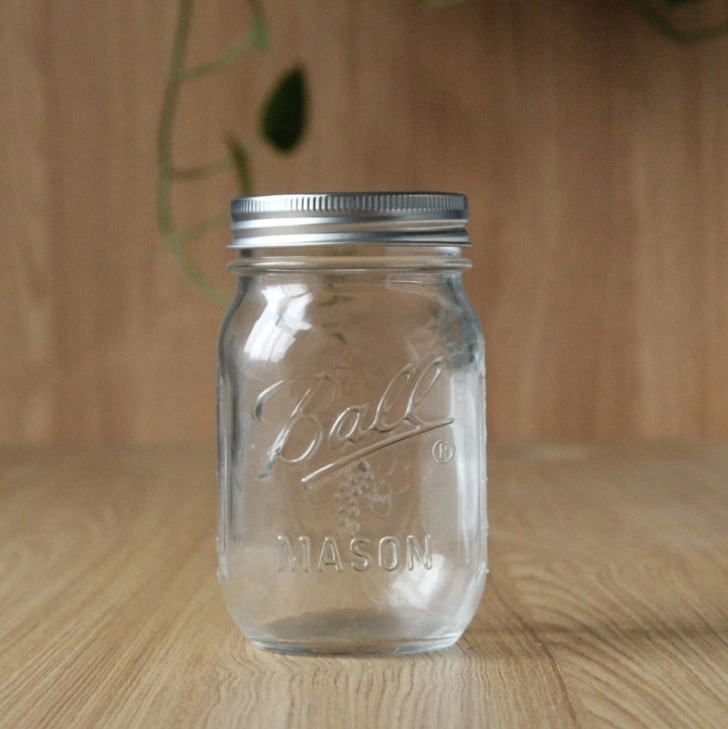 Wholesale/Supplier 16 Oz. Glass Mason Jars with Gold Lid