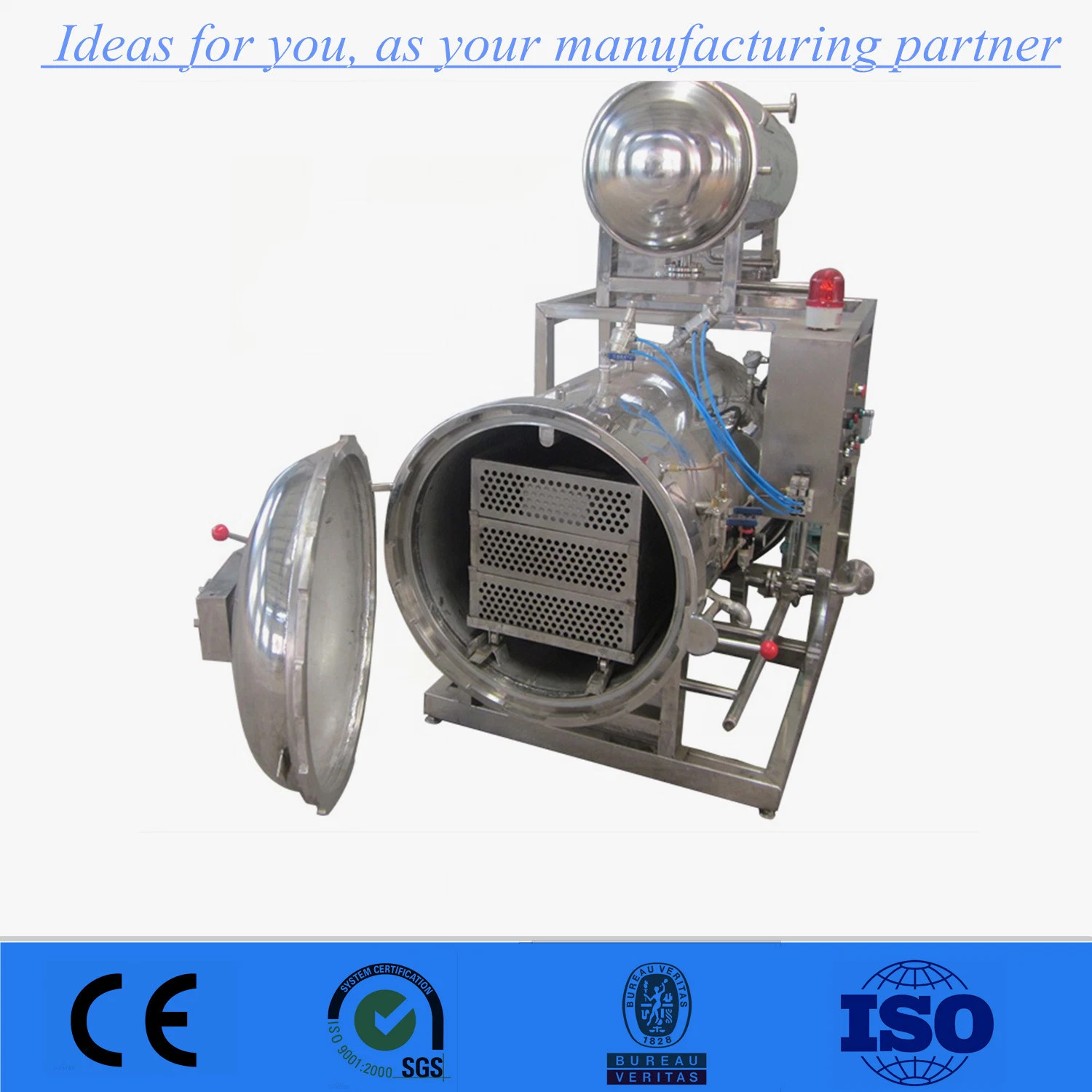 Tin Can Steam Air Retort Sterilizer Autoclave Sterilizer