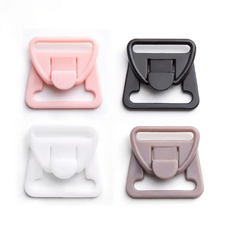 15mm High quality/High cost performance  Nylon Plastic Lingerie Clasp Buckle Bra Clips Plastic Bra Front Closure