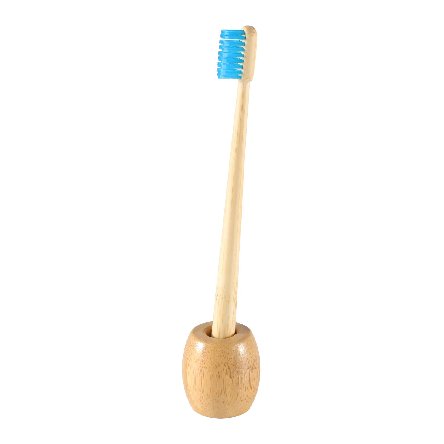 Biodegradable Eco-Friendly Bamboo Toothbrush Holder Round Toothbrush Base OEM