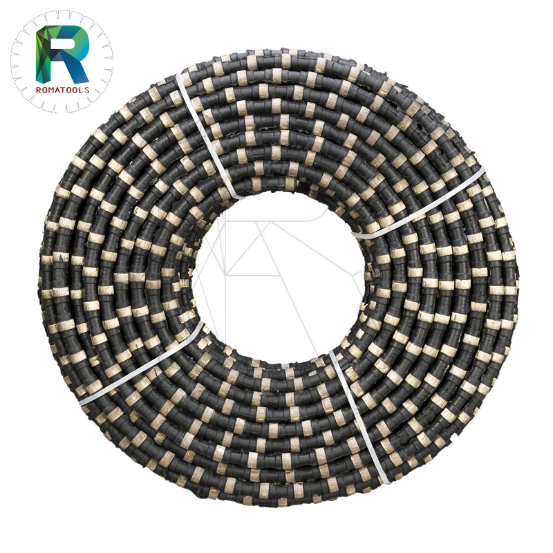 11.5mm Diamond Wire Saw for Concrete Cutting Sintered Type Fast Cutting Long Life High Performance From Romatools