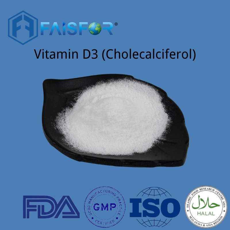 المواد الغذائية المواد الكيميائية الخام Cholecalciferol فيتامين D3 مسحوق