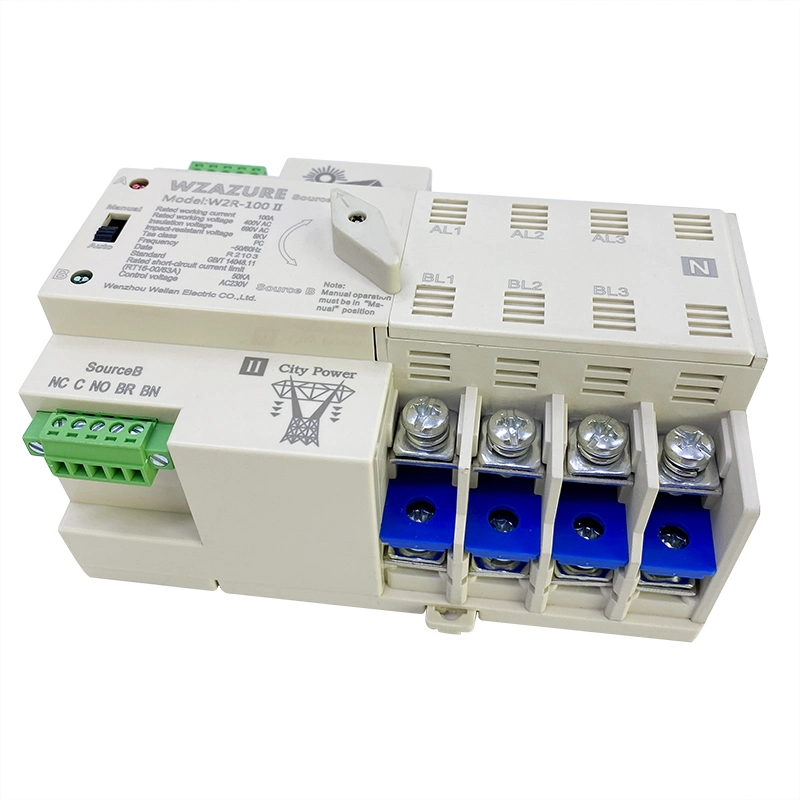 W2r Dual Power Transfer Switch Manual or Auto Operation Automatic Power Changeover Switch