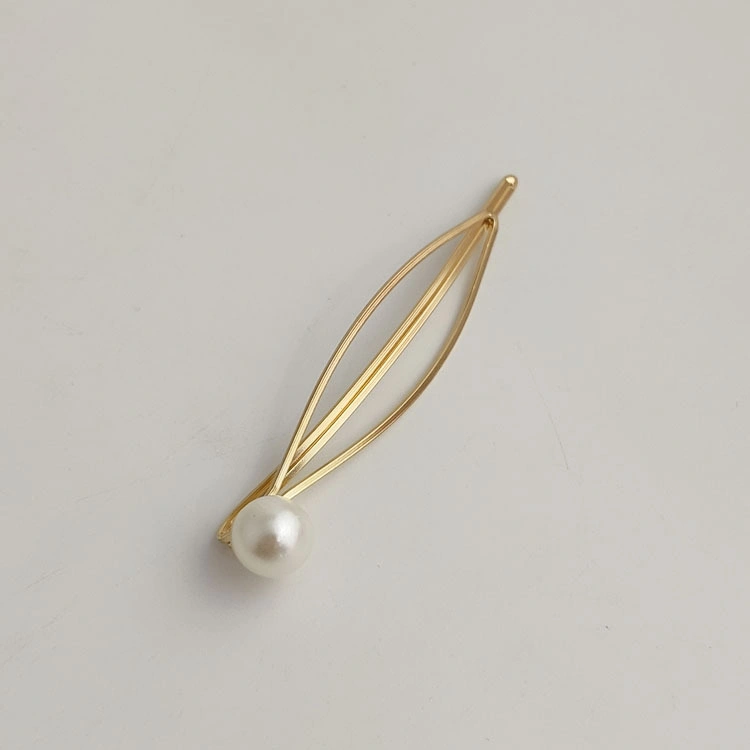 Dainty Pearl Geometric Hairpin Hair Clip Clamps Accessories