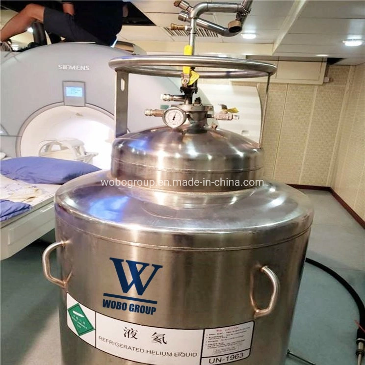 High Pressure Stainless Steel Liquid Helium Dewar Cylinder for Hospital