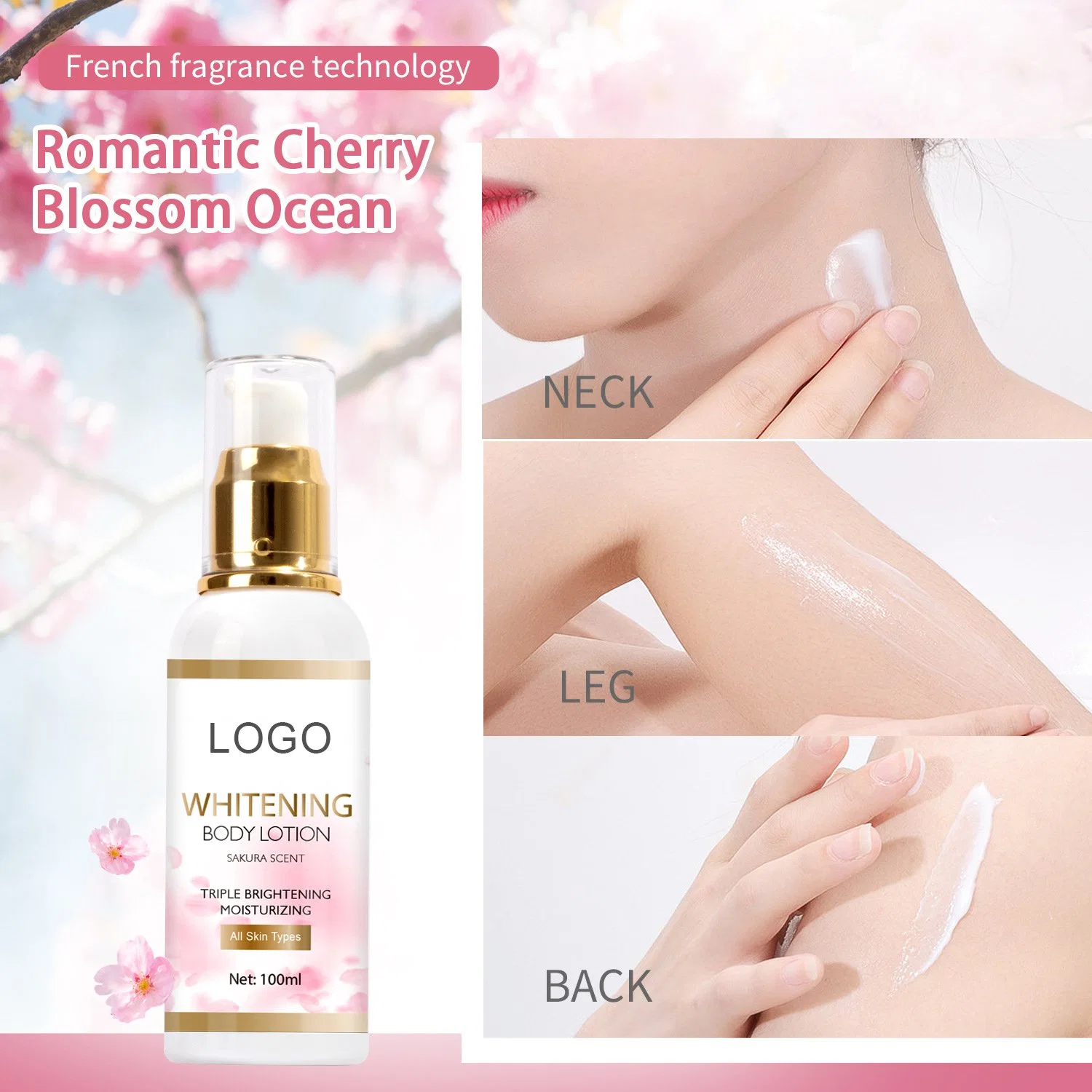 Aixin Schönheit Kosmetik Hautpflege Private Label Haut Aufhellenden Körper Lotion Feuchtigkeitscreme Glowing Skin Dark Spots Hautpflege Körperlotion Creme