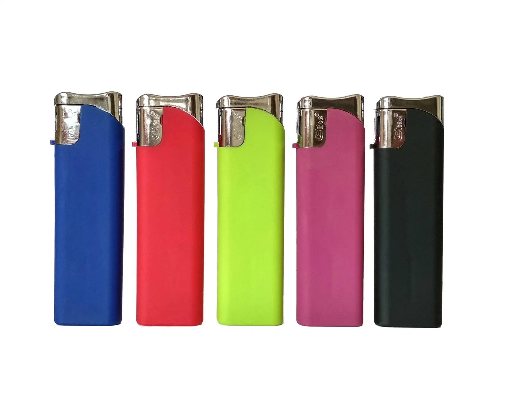 Refillable Electronic Gas Lighter Fh-805 Transparent Plastic ISO9994 Lighter