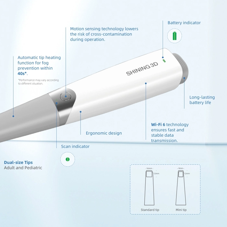 Aoralscan 3 Wireless Intra Oral Scanner 3D Dental Intraoral Scanner Shining 3D Scanner Dental