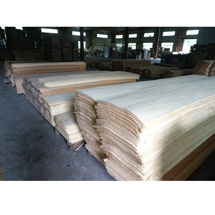 Natural Bamboo Wood Veneer Vertically Pressed Ecofriendly Building Material Strong Toughness for Furniture Home Decoration