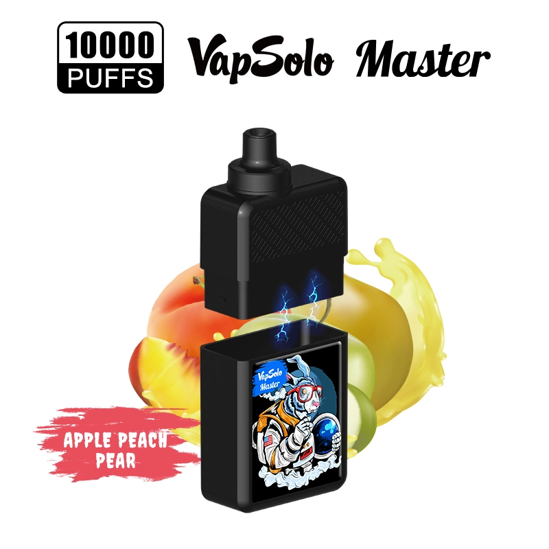 Wholesale E Hookah E Shisha Disposable Electric Cigarette Vapsolo Master Cloud Vaporizer 10K Puff Mesh Coil Ecig