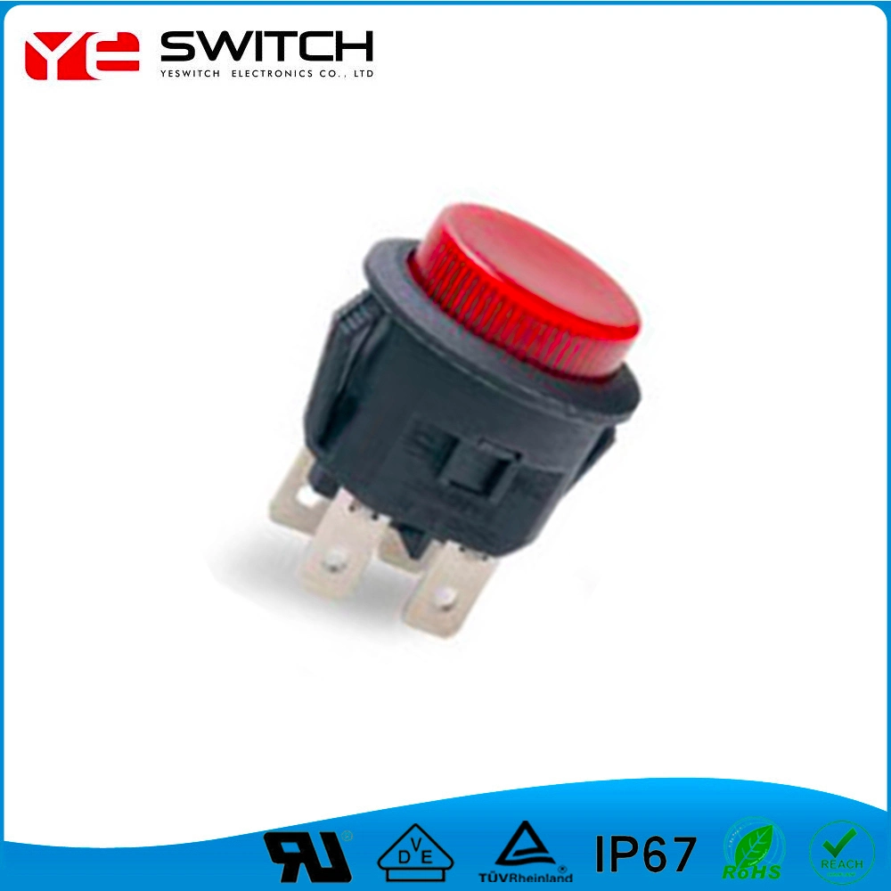 PCB Illuminated Power Tact Push Button Switch for Sale