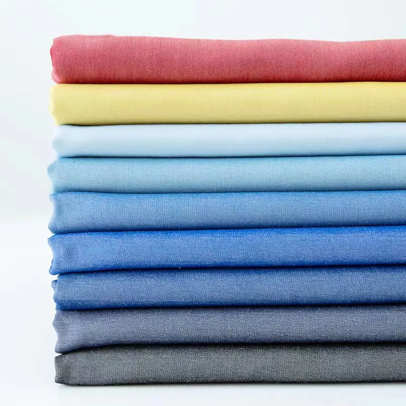 A fábrica preço mais baixo de tecido Jeans Bazin Masai Shuka 80GSM tingidos