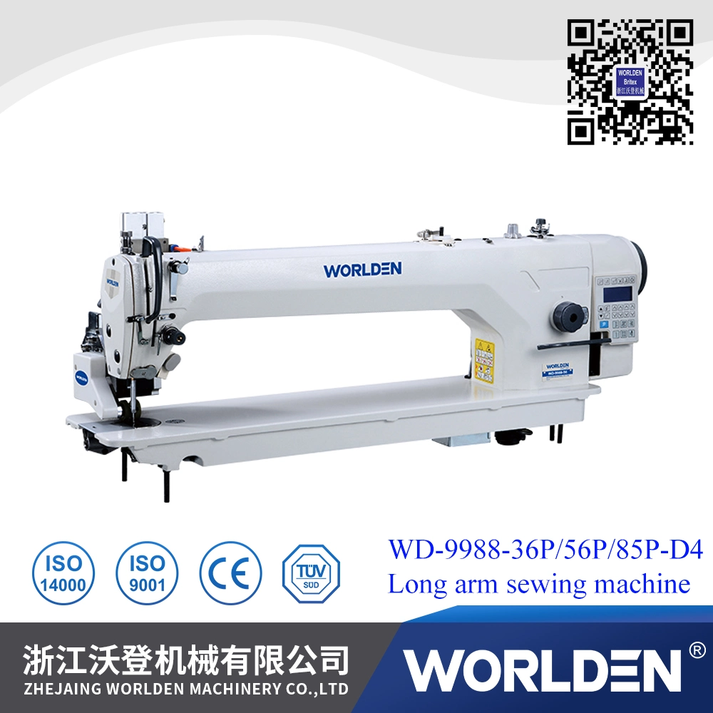 Wd-9988-36p/56p/85p-D4 Long- Arm Lockstith Sewing Machine with Auto Trimmer and Puller