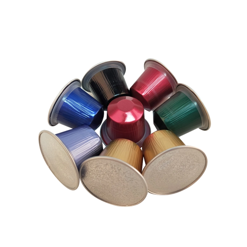 Disposable Empty Aluminum Foil Coffee Capsules with Lid