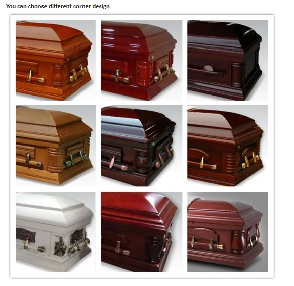 Solid Cremation Wood Coffin Paulownia Casket Funeral Wooden Coffin for Adult, Wholesale/Supplier Solid Paulownia Casket for Sale