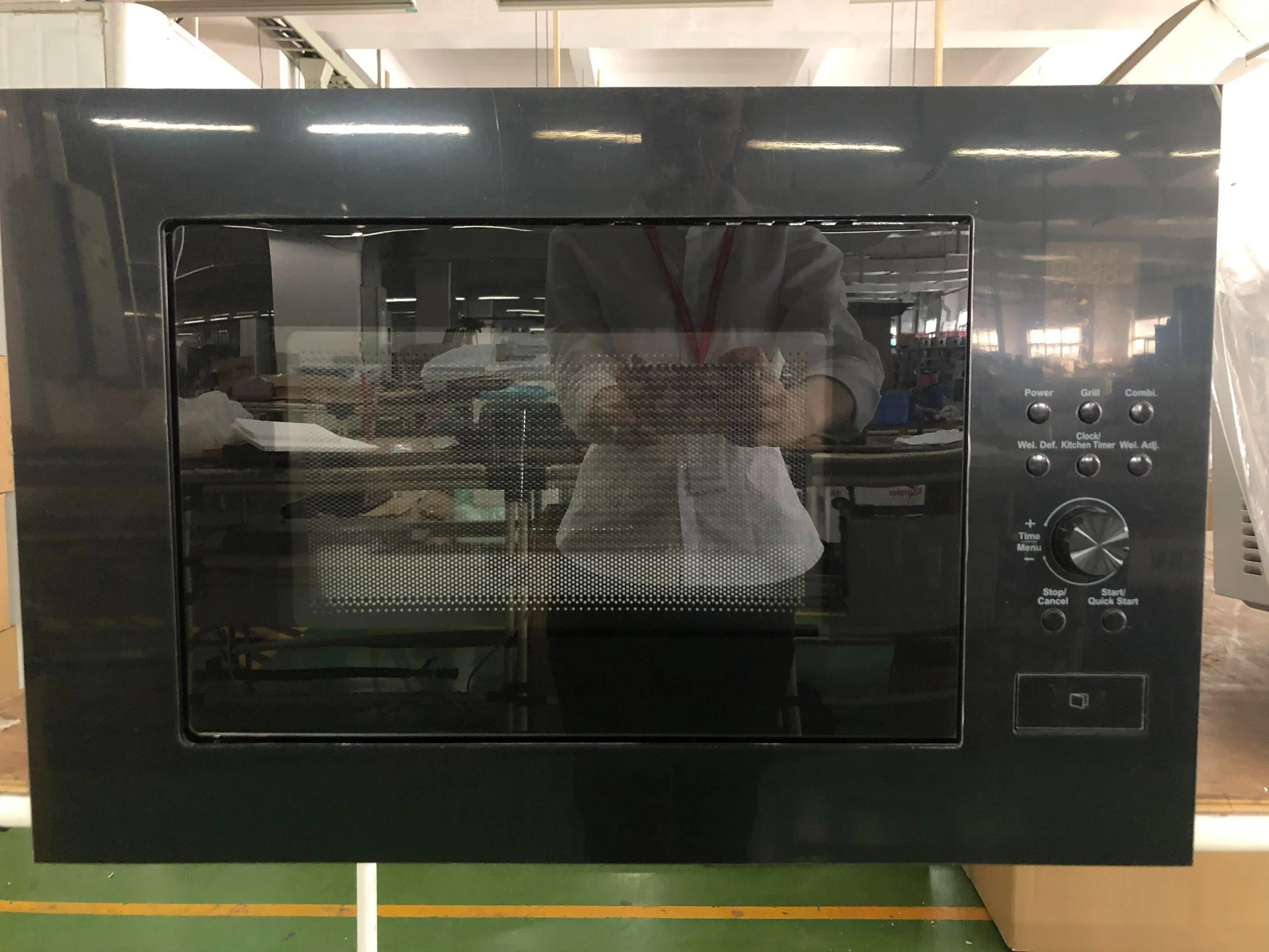 Smeta 25L OEM Black Digital Built in Microwave Oven with Grill for Hom