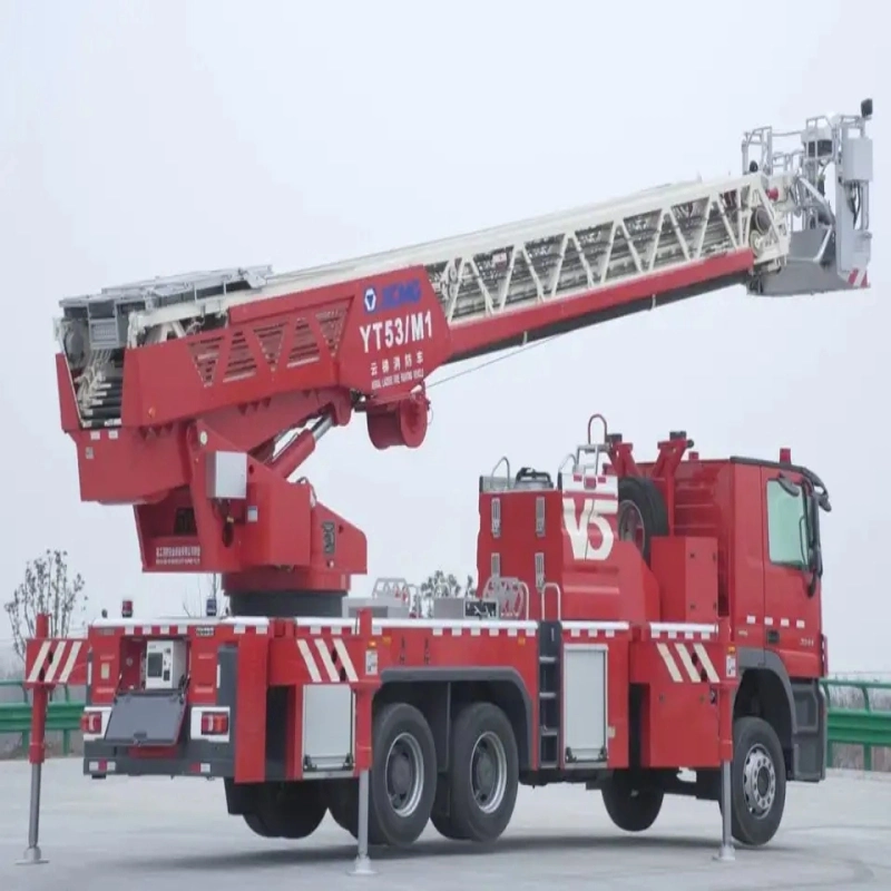 53m Hydraulic Ladder Yt53m1 Water Tank Fire Truck Aerial Diesel