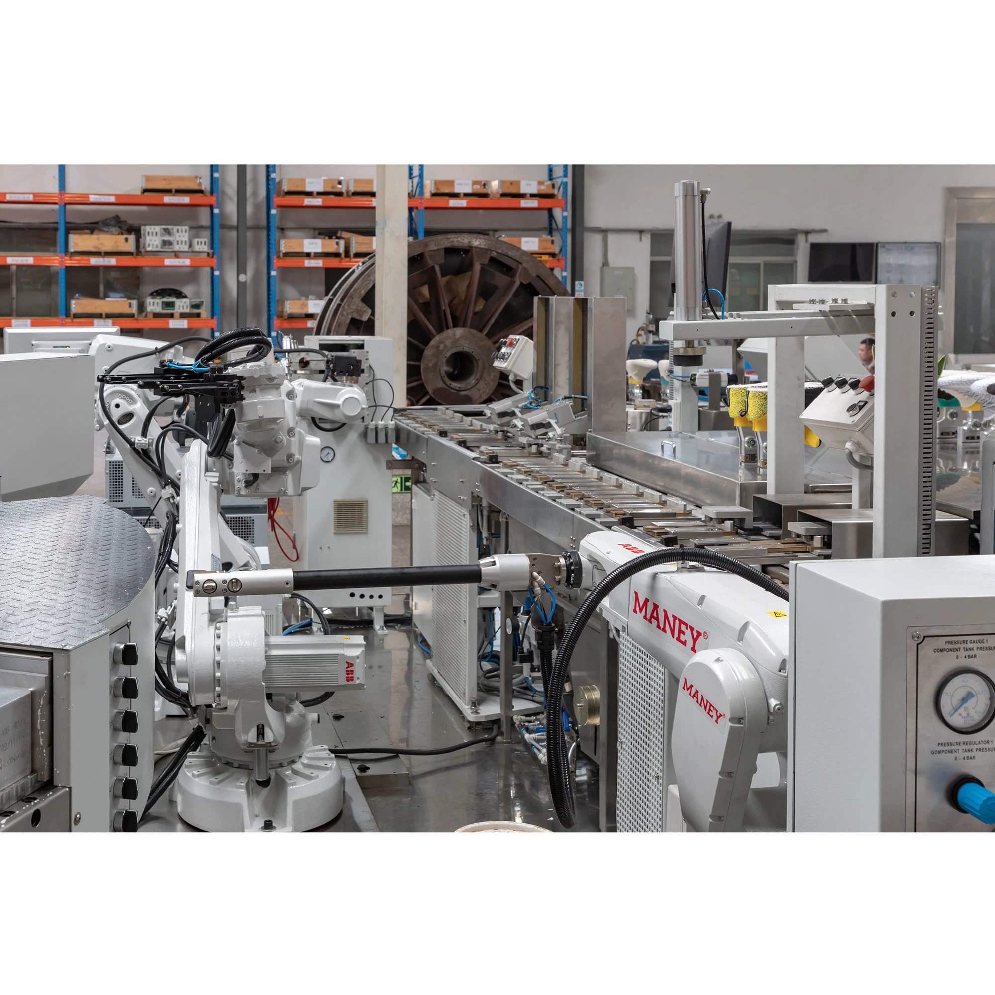 La Automatización Industrial del robot de pulverización para el calzado que hace la máquina con la certificación CE