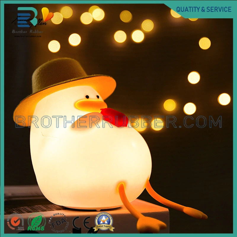 Animal Soft Silicone Toy LED Sleep Night Light Cartoon Cute Baby Nightlight