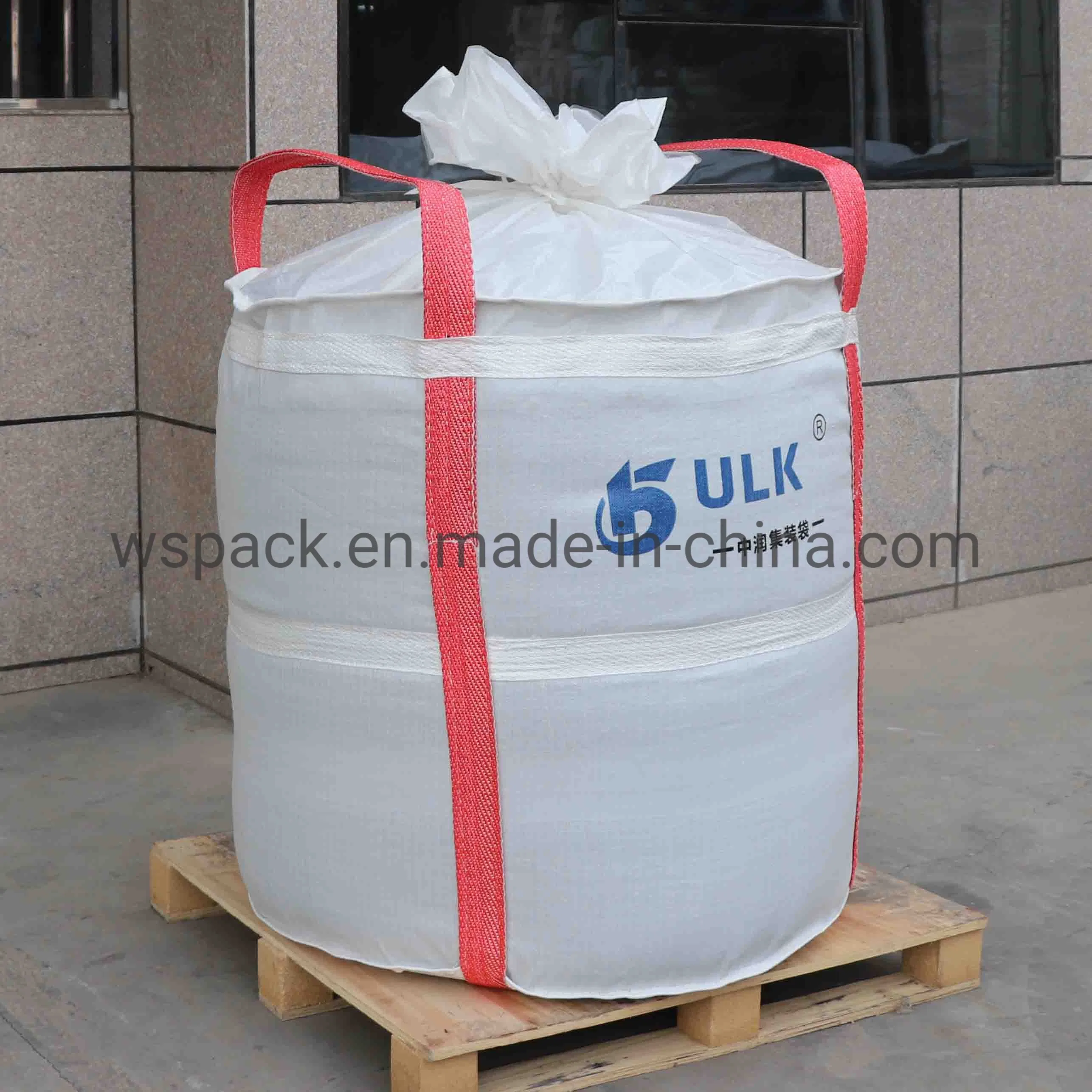 FIBC Bulk Bag 1 One Ton Bag Duffle Top Flat Bottom Woven Polypropylene Bags Pharma Clean Big Bags