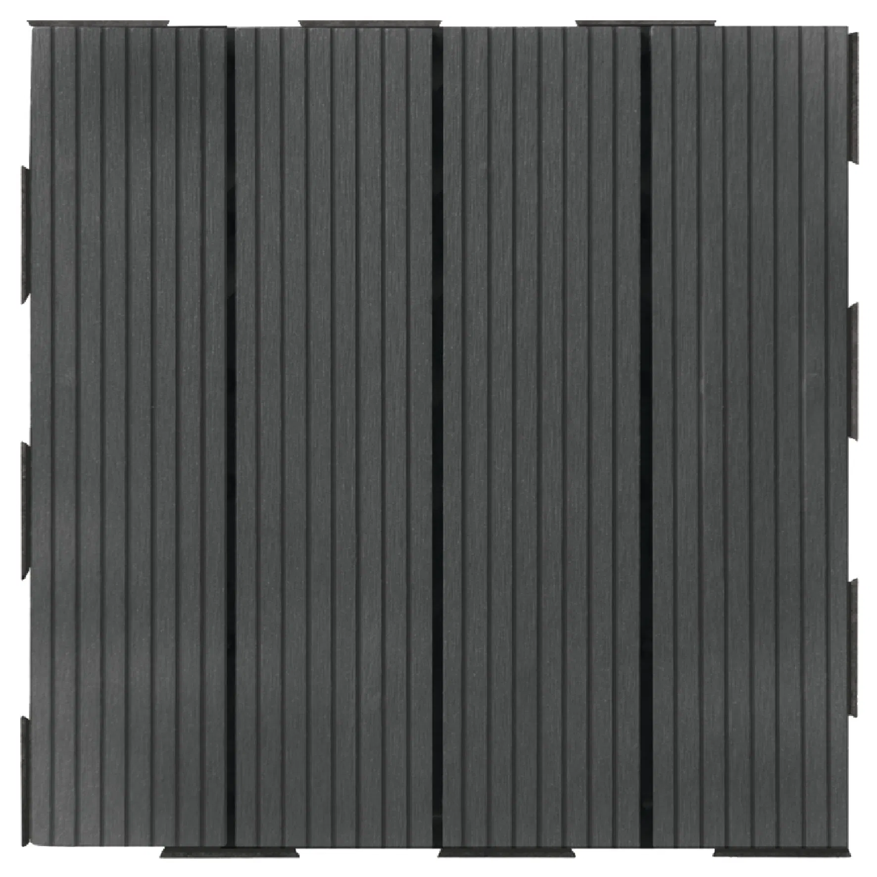 Wood Plastic WPC DIY Floor Boards Interlock Waterproof Outdoor Decking Tile 300*300mm DIY Wood Plastic Composite Hollow Tiles New Decorative