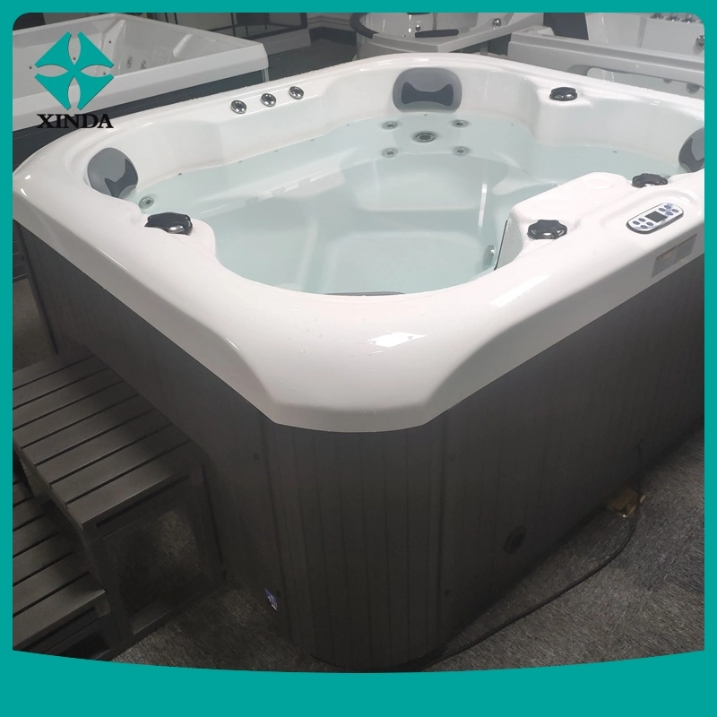 New Product 2 Person Circle Baths in Bathroom Cedar Wood Soaking Sauna Round Bathtubs Indoor Outdoor Drop in Bathtub