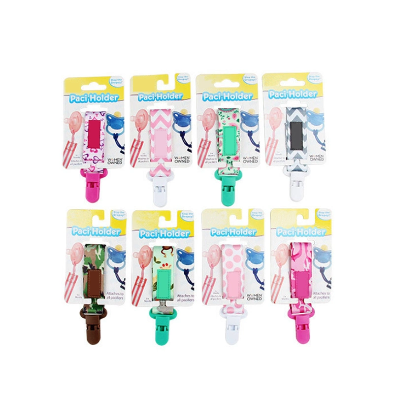 Factory Custom Baby Pacifier Clip Anti-Lost Pacifiers Chain Set Dummy Clip Nipple Holder Cartoon Soother Buckle