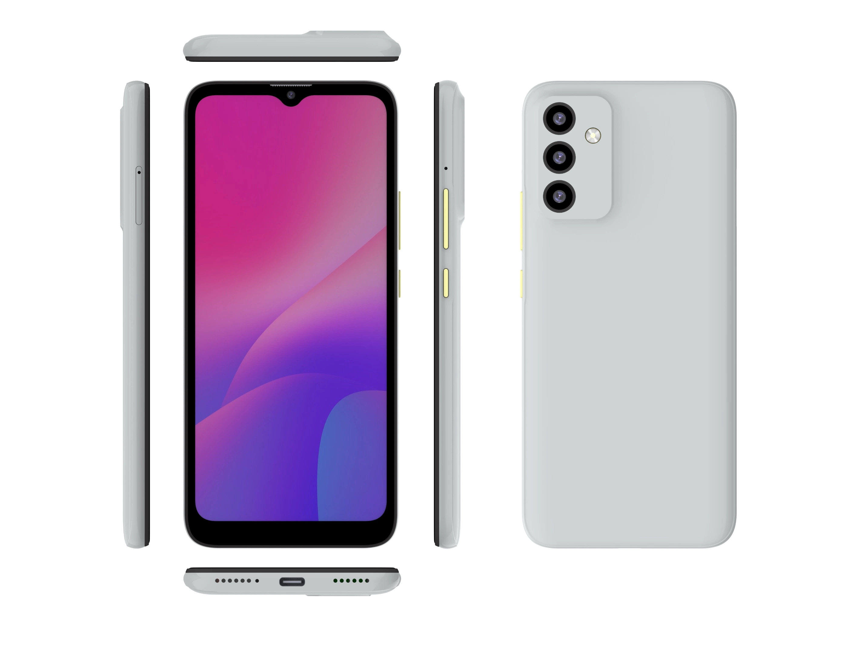 Teléfonos móviles 6,517inch 48MP Cámara carga rápida 6GB 256GB Teléfono-Android Fabricante de smartphones