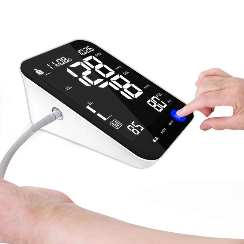 Monitor de la Salud Médica Digital de Bp Tensiómetro de brazo de presión de la sangre de la máquina de control esfigmomanómetro Tensiómetro