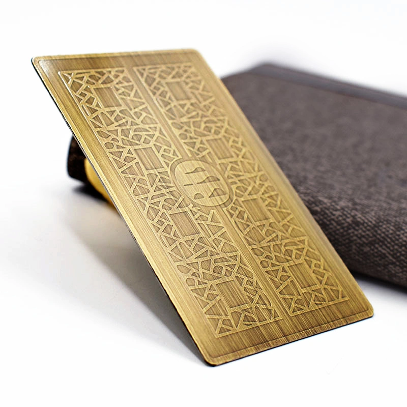 Custom Brushed and Anodized Finish VIP Metal Business Card